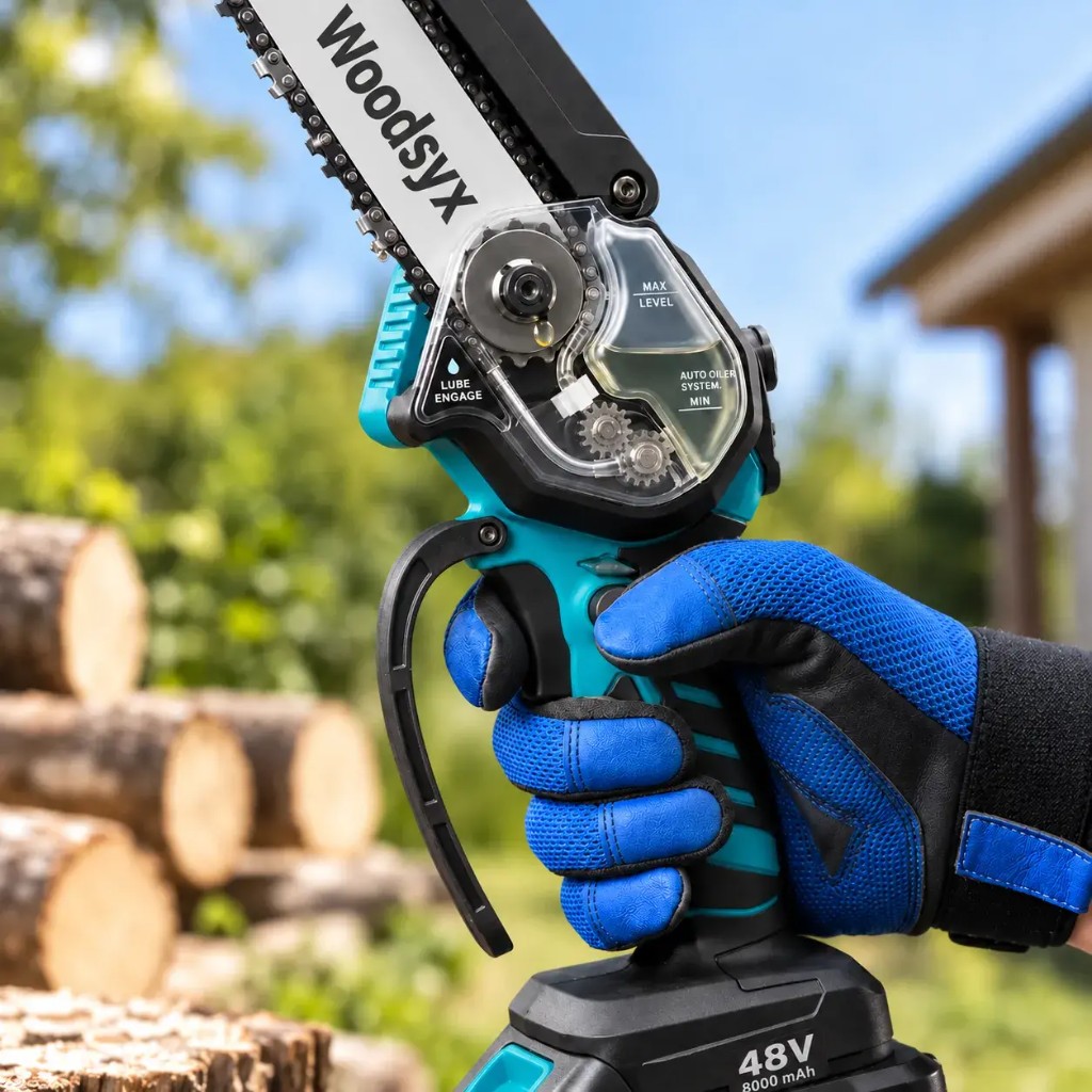 Woodsyx tecnologia AutoChain X lubrificazione automatica